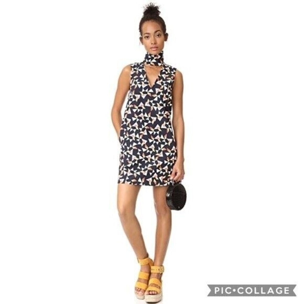 Yumi Kim Women Edie Mini Dress In Trifecta‎ Print Sleeveless Multicolor XS